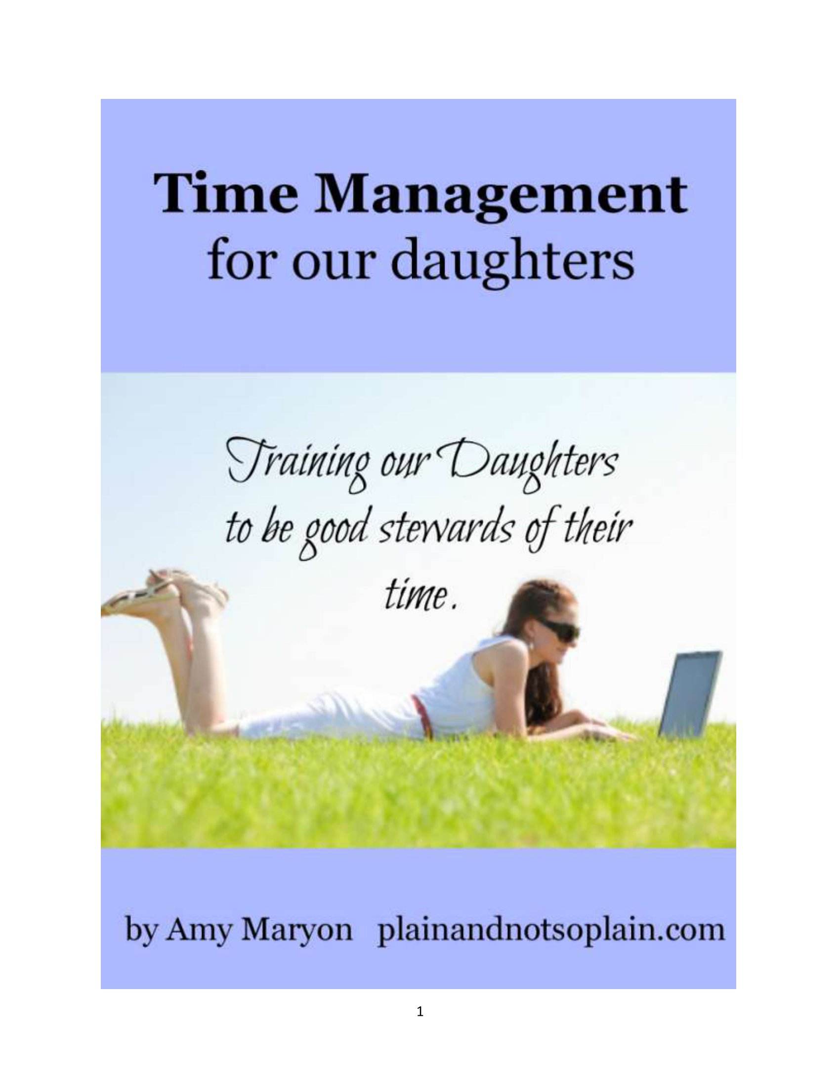 Time Management for Our Daughters